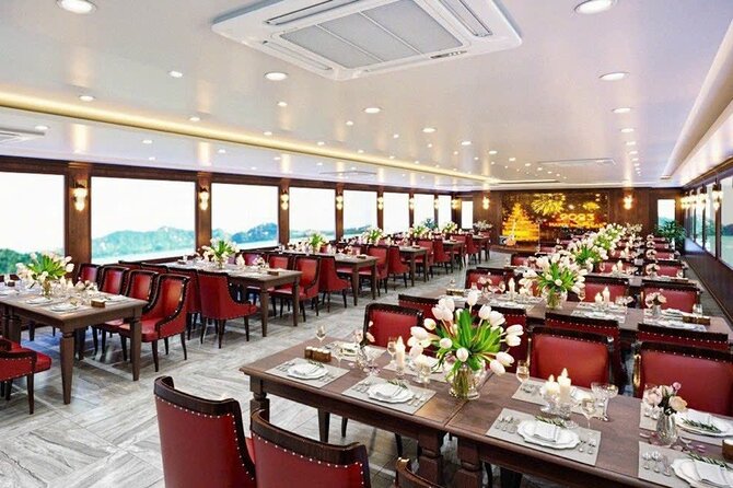 Halong Bay Day Tour By Diamond Era Cruise,Titop,Sung Sot & kayak - Sung Sot Cave and its steep stairway