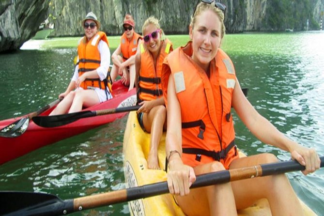 Halong Bay Day Tour: Visit Cave Island Kayaking Swimming Lunch - The Hanoi transfer takes patience