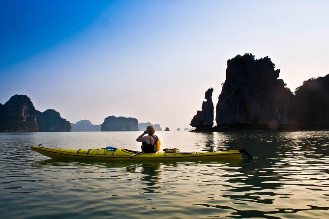 Halong Bay Full Day With Cave, Kayaking And Swimming - Highway Transfer - Sung Sot Cave and its long stairway