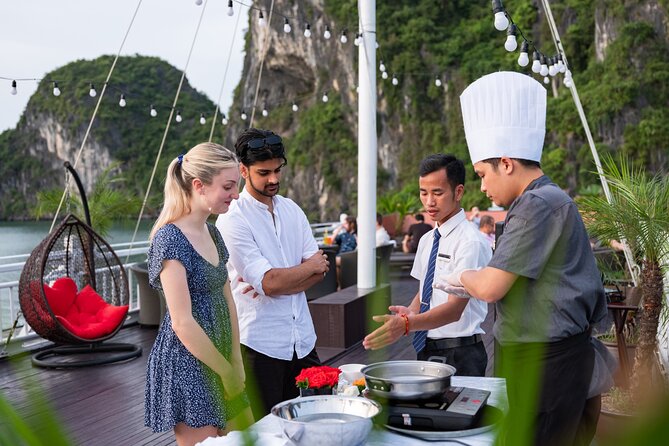 Halong Bay - Hera Luxury Day Cruise 7.5 Hours - Ha Long Bay and Lan Ha Bay from the deck