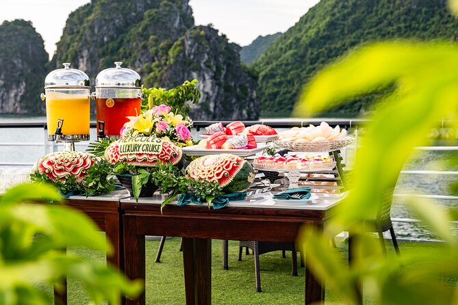 Halong bay Luxury Cruise Day Trip: Buffet lunch & Limousine bus - Walking through Surprise Cave