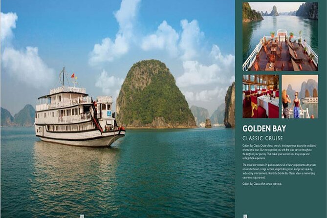 Halong Bay Luxury Cruise one day Tours - Sung Sot Cave and its dramatic formations