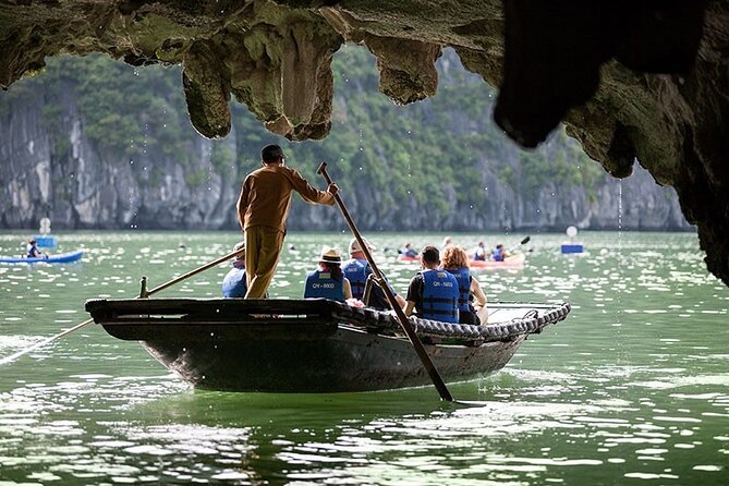 Halong Excursion Cruise with Kayaking, Swimming & Cave Visit - The 4 pm sunset party and ride back to Hanoi