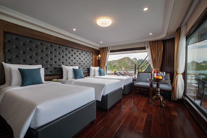 Halong La Pandora Cruise 2days/1Night - Food, sunset drinks, and evening time on the boat