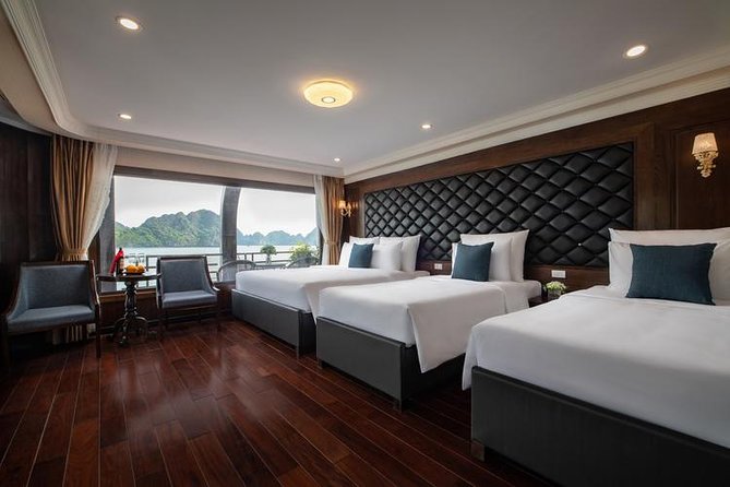 HaLong - LanHa Bay 1 Night On The 2nd Deck with La Pandora Cruises - Dark and Bright Cave by bamboo boat
