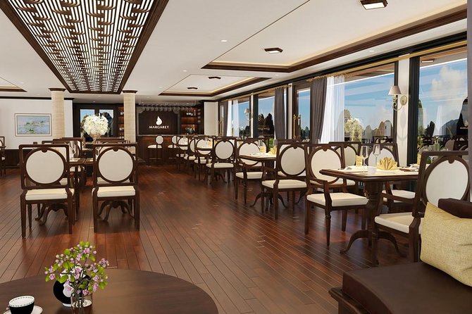 Halong Luxury Cruise 2D/1N: Kayaking, swimming, Titop island, Surprise cave - Meals, service, and life onboard
