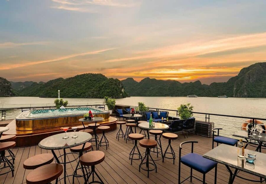 Hanoi: 2-Day Ha Long & Lan Ha Bay 5-Star Boat with Balcony - Lunch among Ha Long Bay’s limestone towers