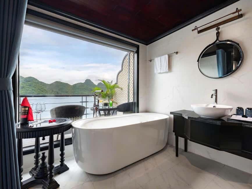 Hanoi: 2-Day Ha Long & Lan Ha Bay 5-Star Boat with Balcony - Kayaking and swimming near Tra Bau