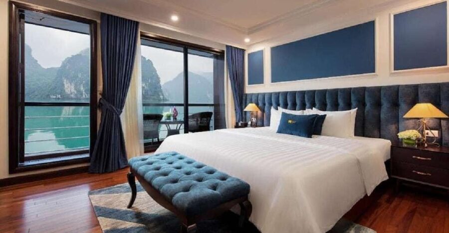 Hanoi: 2-Day Halong & Lan Ha Bay 5-Star Cruise with Balcony - Boarding, lunch, and your private balcony cabin
