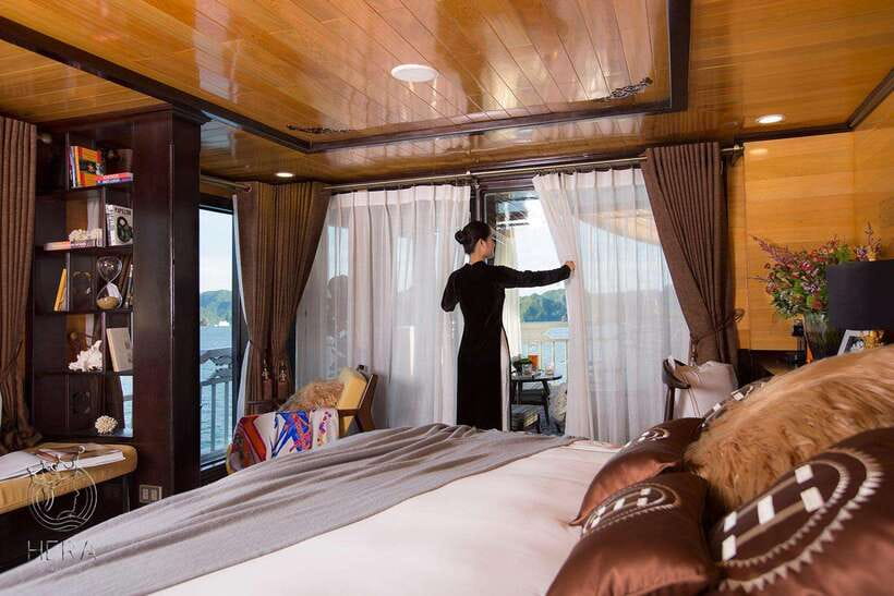 Hanoi: 3D2N Ha Long, Lan Ha Bay by Hera Grand Luxury Cruise - Cabins, bathrooms, and life on Hera Grand