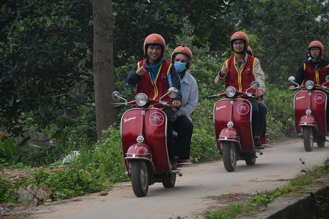 Hanoi Back Street Vespa Tours: Full Day Vespa Tours - A short walk beside Hanoi’s railway tracks