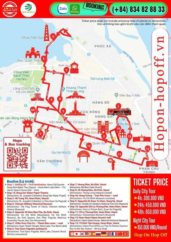 Hanoi: Centuries of Highlights in 1 Hour by Open-Top Bus - Hanoi in one hour, from lakefront square to Opera House