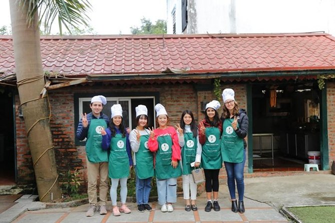 Hanoi Cooking Class - Decorating food with carrots, banana leaves, and chili