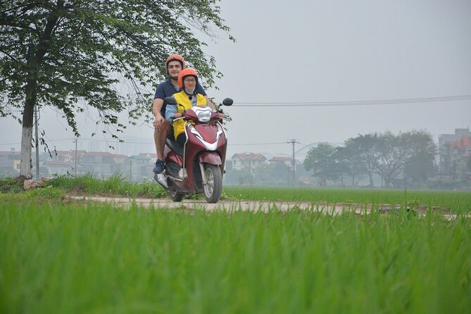 Hanoi Countryside Motorbike Tours Led By Women - Red River Island, farms, and dirt roads