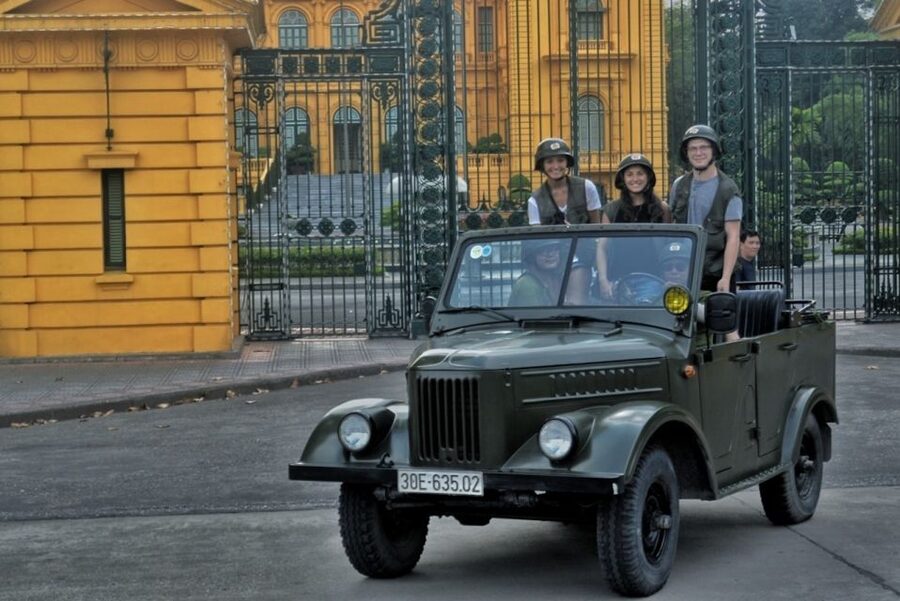 Hanoi Food, Culture, Sightseeing & Fun By Vietnam Army Jeep - Seeing Hanoi from an open Army Jeep