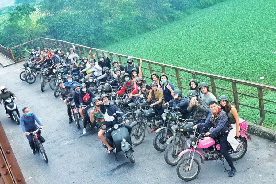 Hanoi Food, Culture, Sightseeing & Fun By Vintage Motorbike - The first half shows the Hanoi behind the postcard