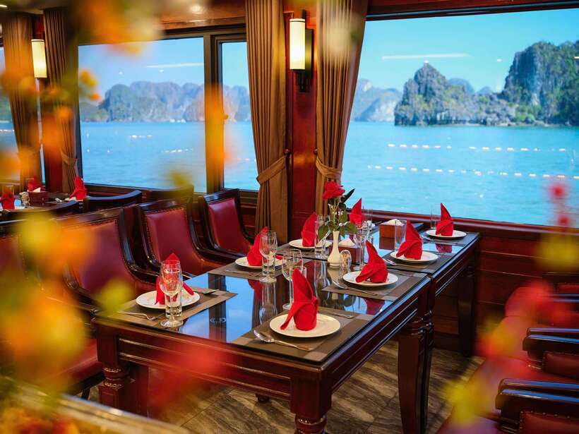 Hanoi: Halong Bay Full-Day Tour with 5-star Diamond Cruise - Sunset party, music, and the upper deck