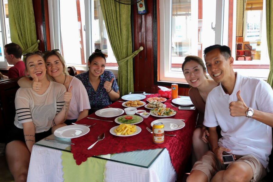 Hanoi: Islands & Caves Ha Long Cruise with Lunch & Kayaking - Guides, group size, and the tone of the day