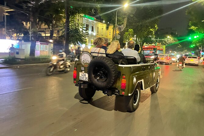 Hanoi Jeep By Night Street Food Tour and Train Street Experience - What the $69 price really covers