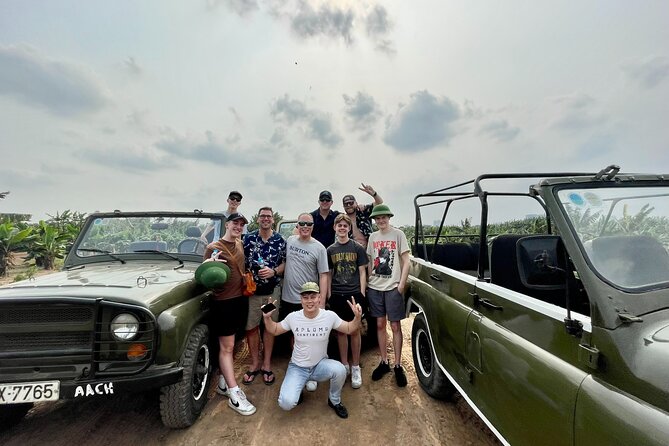 Hanoi Jeep City Highlight, Backstreet, Train Street, Countryside - Red River island farms and a local family