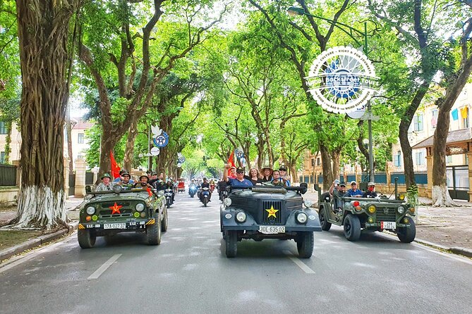 Hanoi Jeep Tour: Food, Culture and Fun by Vietnam Army Jeep - The backstreets around Cho Troi
