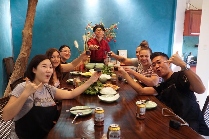 Hanoi Market & Villa Cooking Class: Free Old Quarter Transfer - Cooking in a French-era villa