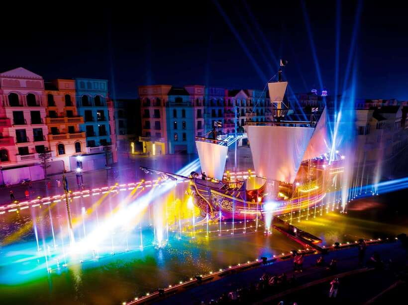 Hanoi: Mega Grand World with Bat Trang Pottery Village - East-West Bridge and Venice Street at sunset