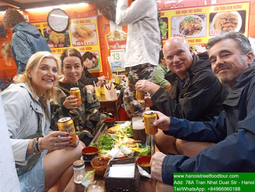 Hanoi Train Street +Best Street Food eating in old quarter - Bun cha and the Obama connection
