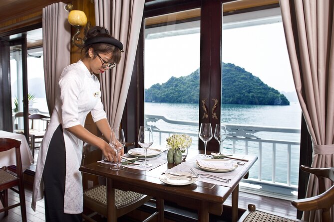 HERA CLASSIC Boutique Cruise Halong Bay 2 Days 1 Night Trip - Leaving Hanoi for Tuan Chau Marina
