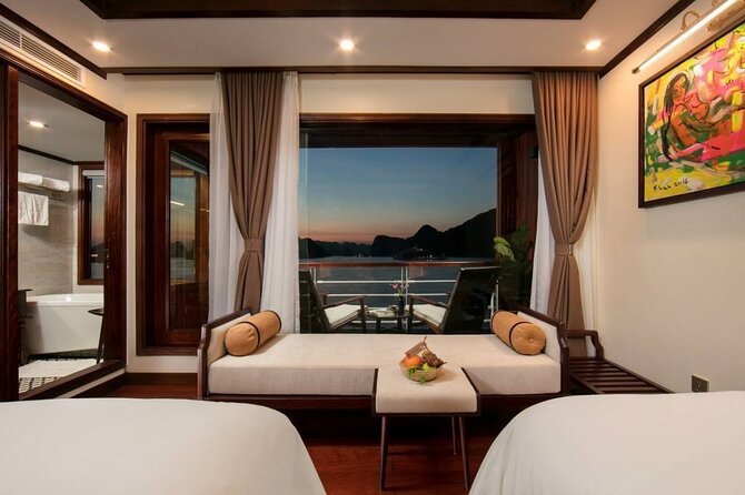 Heritage Cruises Best Luxury Cruise to Halong and Lan Ha Bay 2D1N - Food, service, and onboard atmosphere