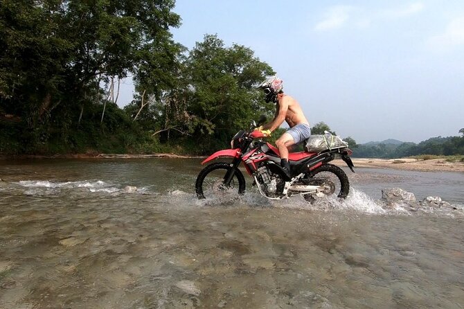 High Quality Motorcycle Dirt Bike 3 Days Tour + Private Room - Day three: trail roads and Du Gia waterfall