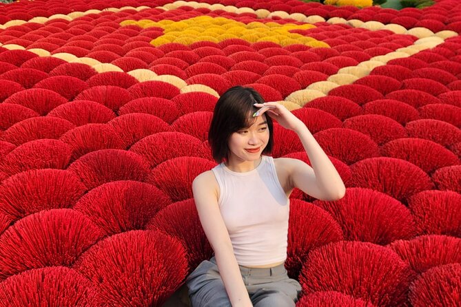 Incense Village, Conical Hat, Lacquer Art, SMALL GROUP From Hanoi - Train Street is only a drop-off point