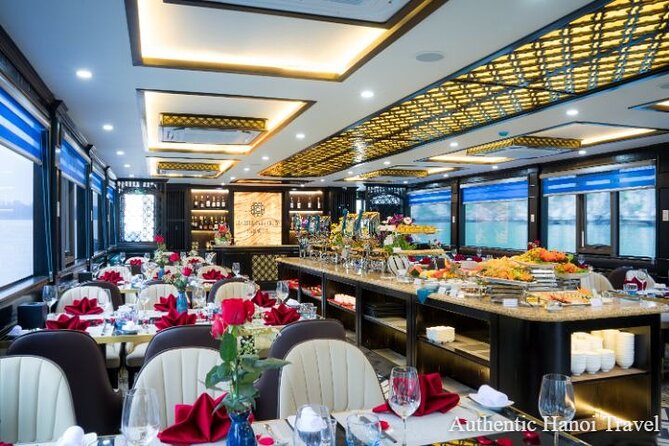 La Casta Daily Cruise - Luxury 5 Star Day Tour in Ha Long Bay - Buffet lunch, service, and the sunset party