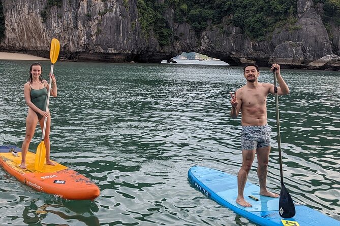 Lan Ha Bay day tour from Cat Ba, Hanoi - Serenity Boutique Cruise - The return route and 4:00 PM sunset party