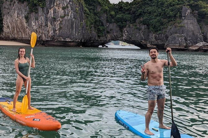 Lan Ha Bay Day Tour from Hanoi & Cat Ba Town - Serenity Boutique - The return cruise and 4 p.m. sunset party