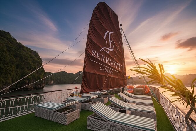 Lan Ha Bay Full-Day Cruise Tour from Hanoi - Serenity Boutique - A long Vietnamese lunch at sea
