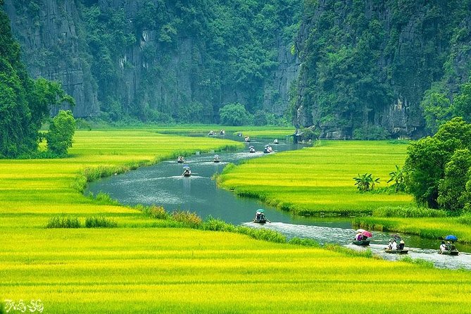 Luxury Hoa Lu - Tam Coc 1 Day Tour From Hanoi - By Limousine & Small Group - The Ngo Dong River by bamboo boat