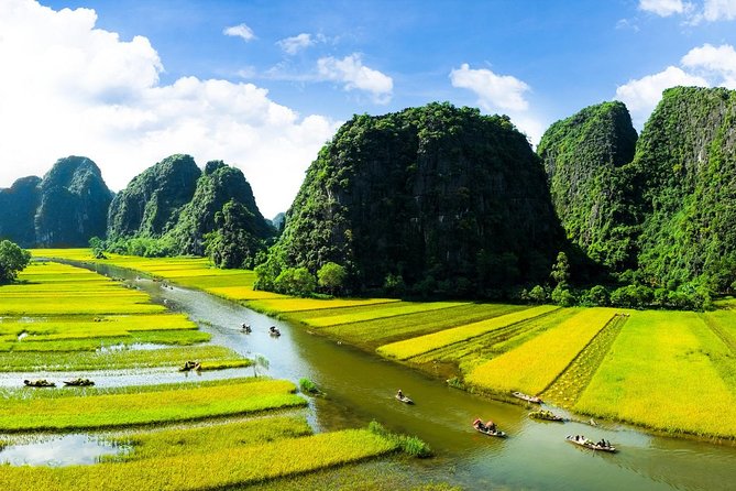 Luxury Hoa Lu Tam Coc Mua Cave 1 Day With Limousine Bus And Lunch - Lunch with Vietnamese dishes and a short pause