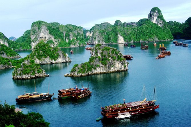 New Cruise Ha Long - CATAMARAN PREMIUM - Returning through Tuan Chau and back to Hanoi