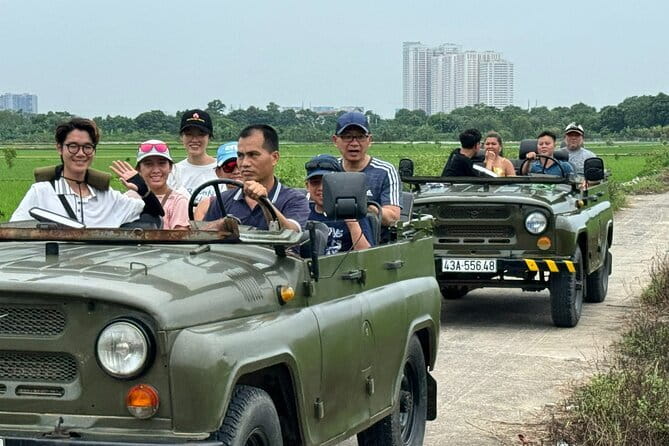 Ninh Binh Army Jeep see Highlight Start From Hanoi By Limousine - Tam Coc and the first rural roads