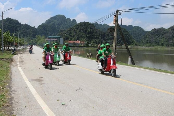 Ninh Binh Vespa Start from Hanoi + Boat + Villages +Rice Paddies - Drifting through Tam Coc’s three caves