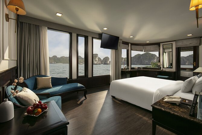Oasis Bay Party Cruise 2 Days 1 Night - Ha Long Bay Tour - Dinner, cabins, and the social setup