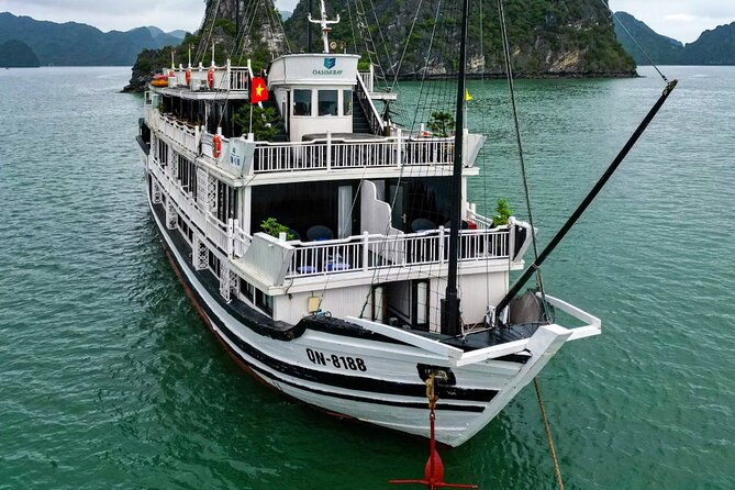 Oasis Bay Party Cruise 3 Days 2 Nights - Ha Long Bay Tour - Day three: breakfast, Cat Ba Town, and the return journey