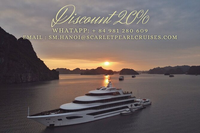 [OFFICIAL]Scarlet Pearl Cruises 5++stars &CATAMARAN ULTRA LUXURY - From Hanoi pickup to the Scarlet Pearl