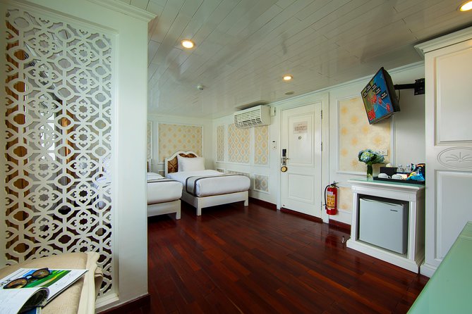 (Official) Signature Royal Cruise - 02 days 01 night program - Vung Vieng at 3:30 p.m., a local stop beyond the famous views