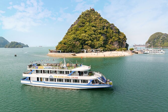 One Day Deluxe Boat Trip in Ha Long Bay - Ti Top Island for swimming and a high view