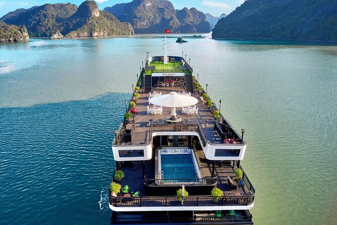 RITA CRUISE - LUXURY 5 STAR CRUISE in HALONG BAY from HANOI - Boarding Rita Cruise and settling into your cabin