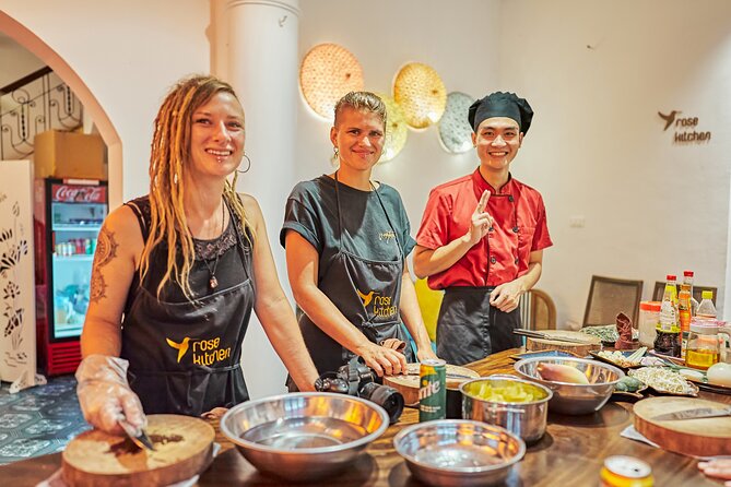 Rose Kitchen Hanoi: Market, Cooking & Culture Tour + Free PickUp - From Hanoi Hotel Pickup to the Local Market