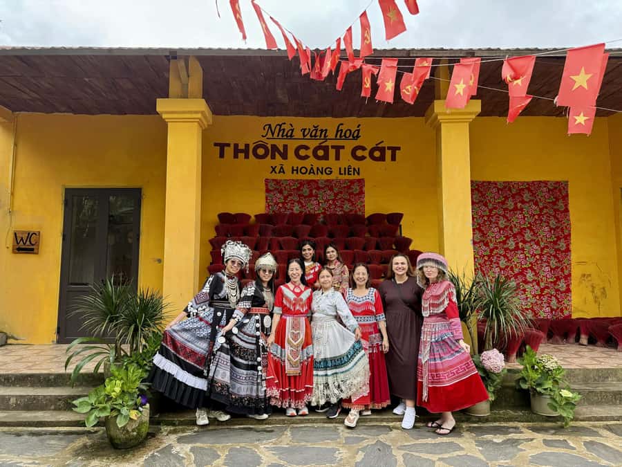 Sapa: Cat Cat Village, Moana, Alpine Coaster, Fansipan Cable - H’mong clothing adds a memorable photo stop