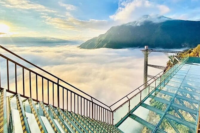 Sapa Dragon Cloud Glass Bridge and Silver Waterfall Half-Day Tour - Walking across the Dragon Cloud Glass Bridge